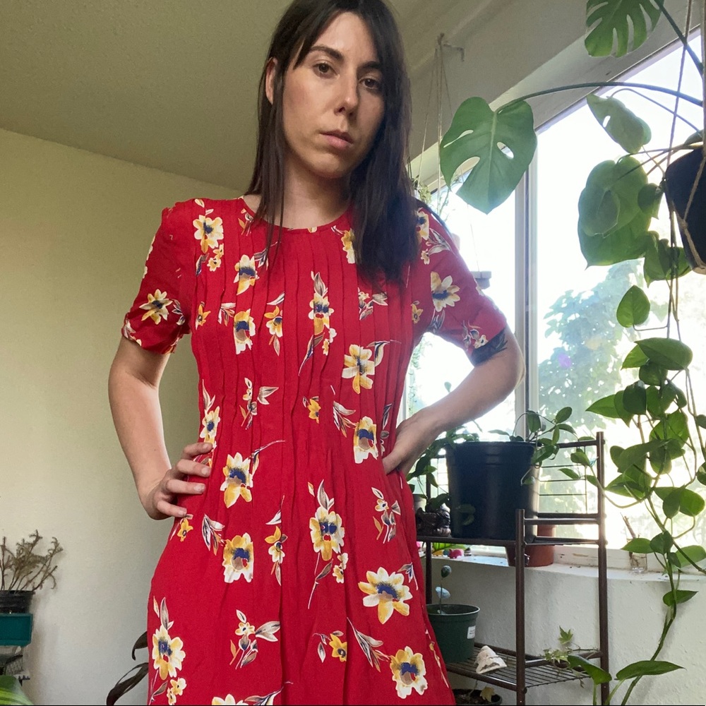 Vintage floral dress - Picture 3 of 10